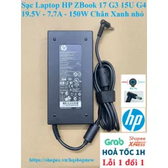 Sạc Laptop HP ZBook 17 G3 15U G4 19.5V - 7.7A - 150W Chân Xanh nhỏ PHỤ KIỆN LAPTOP
