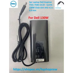 [Sạc zin] Sạc Laptop Dell Inspiron 7591 7590 19.5V - 6.67A - 130W Chân kim nhỏ 4.5 x 3.0 mm PHỤ KIỆN LAPTOP