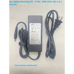 [Sạc zin] Sạc Laptop SAMSUNG. 19V - 4.74A - 90W Chân cắm 5.5 x 3.0 mm PHỤ KIỆN LAPTOP