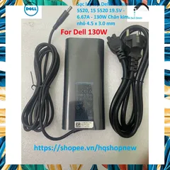 [Sạc zin] Sạc laptop Dell Precision 5520, 15 5520 19.5V - 6.67A - 130W Chân kim nhỏ 4.5 x 3.0 mm PHỤ KIỆN LAPTOP
