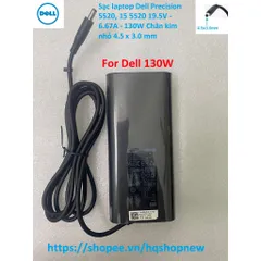 [Sạc zin] Sạc laptop Dell Precision 5520, 15 5520 19.5V - 6.67A - 130W Chân kim nhỏ 4.5 x 3.0 mm PHỤ KIỆN LAPTOP