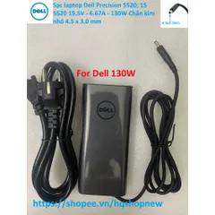 [Sạc zin] Sạc laptop Dell Precision 5520, 15 5520 19.5V - 6.67A - 130W Chân kim nhỏ 4.5 x 3.0 mm PHỤ KIỆN LAPTOP