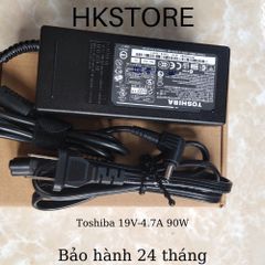 Sạc laptop Toshiba 19V-4.7A 90W Chính Hãng - Tương Thích Dòng L640, L655, C650, C640, A200, A205, R700, A300, P750, Bảo Hành 24 Tháng