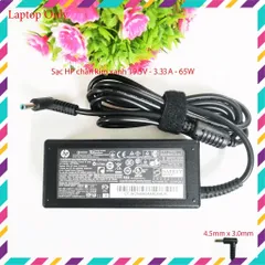 🔝 Sạc laptop HP chân kim xanh/nhỏ 19.5V - 3.33A - 65W chính hãng (Zin)