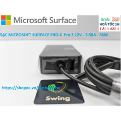[Sạc zin] SẠC MICROSOFT SURFACE PRO 4  Pro 3 12V - 2.58A - 36W PHỤ KIỆN LAPTOP