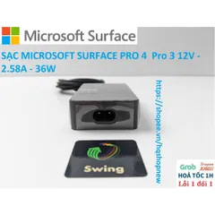 [Sạc zin] SẠC MICROSOFT SURFACE PRO 4  Pro 3 12V - 2.58A - 36W PHỤ KIỆN LAPTOP