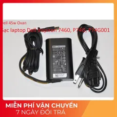 [Sạc zin] Sạc laptop Dell Inspiron 7460 P74G P74G001 19.5V - 2.31A - 3.34A - 45W - 65W Chân kim nhỏ 4.5 x 3.0 mm PHỤ KIỆ