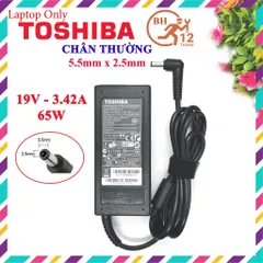 🔝 Sạc Laptop Toshiba chính hãng (Zin) 19v 3.42a 65W - Adapter laptop Toshiba loại tốt