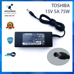 🔝 Sạc Laptop Toshiba 15V - 5A -75W Đầu sạc 6.3mmx3.0mm [pt]Tặng kèm dây nguồn (Adapter Toshiba 15V 5A)Bảo hành 12 tháng