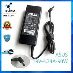 🔝 Sạc Laptop Asus 19V - 4.74A - 90W Chân kim thường 5.5mm x 2.5mm - Tặng kèm dây nguồn [pt] - Bảo hành 12 Tháng