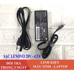 Sạc Laptop Lenovo 20V - 4.5A chân kim cho T400 T410 T420 T430 - Bảo hành 12 tháng, chất lượng đảm bảo