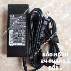 Sạc Laptop HP 19V-4.74A 90W Đầu Đạn Chất Lượng Cao Dành Cho HP Compaq 6535s, 6820s, 6515b - Bảo Hành 24 Tháng, Tặng Kèm Dây Nguồn