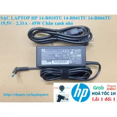 [Sạc zin] SẠC LAPTOP HP 14-R010TU 14-R041TU 14-R066TU 19.5V - 2.31A - 45W Chân xanh nhỏ PHỤ KIỆN LAPTOP