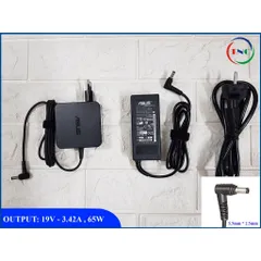 🔝 Sạc Laptop ASUS 19V - 3.42A (65w) cho Asus K45A, K55A, X45C, X401, K46, F451, X450, X550, P550, X551, X552 - Nhập Khẩ