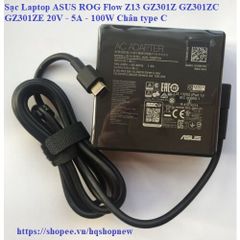 Sạc Laptop ASUS ROG Flow Z13 GZ301Z GZ301ZC GZ301ZE 20V 5A 100W - Phụ Kiện Chính Hãng USB Type-C An Toàn và Hiệu Quả