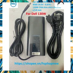 [Sạc zin] Sạc laptop Dell XPS 15 9560 19.5V - 6.67A - 130W Chân kim nhỏ 4.5 x 3.0 mm PHỤ KIỆN LAPTOP