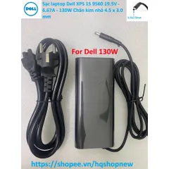 [Sạc zin] Sạc laptop Dell XPS 15 9560 19.5V - 6.67A - 130W Chân kim nhỏ 4.5 x 3.0 mm PHỤ KIỆN LAPTOP