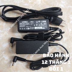 Sạc Laptop Acer Mini 19V-1.58A 36W - Dùng cho Acer One 10.1, 8.9, D257-1437, D257-1806 - Bảo Hành 12 Tháng, Tặng Dây Nguồn