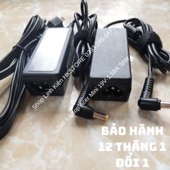Sạc Laptop Acer Mini 19V-1.58A 36W - Dùng cho Acer One 10.1, 8.9, D257-1437, D257-1806 - Bảo Hành 12 Tháng, Tặng Dây Nguồn