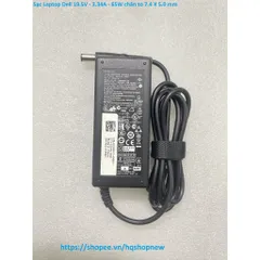 [Sạc zin] Sạc Laptop Dell 19.5V - 3.34A - 65W chân to 7.4 X 5.0 mm PHỤ KIỆN LAPTOP