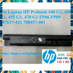 Pin Laptop HP Probook 440 G1, 450 G1, 455 G1, 470 G1 FP06 FP09 - 6 Cell Black Battery, Chính Hãng, Bảo Hành 100%