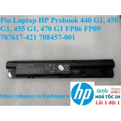 Pin Laptop HP Probook 440 G1, 450 G1, 455 G1, 470 G1 FP06 FP09 - 6 Cell Black Battery, Chính Hãng, Bảo Hành 100%