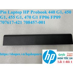 Pin Laptop HP Probook 440 G1, 450 G1, 455 G1, 470 G1 FP06 FP09 - 6 Cell Black Battery, Chính Hãng, Bảo Hành 100%