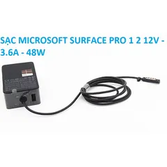 Sạc Microsoft Surface 24W/36W/44W/65W/102W/127W - Bộ sạc nhanh cho Laptop Surface Pro 1 2 3 4 5 6 7 8 9 và Surface Book