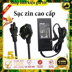 Sạc laptop asus 19V-3.42A / 4.74A 65W / 90W zin cao cấp - sạc máy tính asus - sạc asus chân to / chân thường PHỤ KIỆN LA