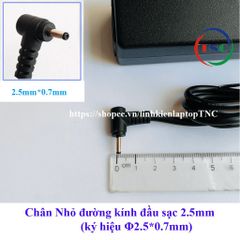 Sạc Laptop Asus Eee PC 1015 N455 1201HA EXA0901XH - Adapter 19V 2.1A Chân Nhỏ Chất Lượng Cao, Bảo Hành 12 Tháng