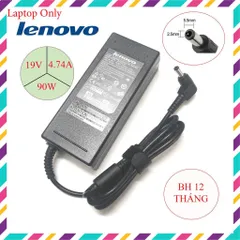 🔝 Sạc laptop Lenovo (Zin) 19v - 4.74a - 90w chân thường chính hãng (chân 5.5mm x 2.5mm)