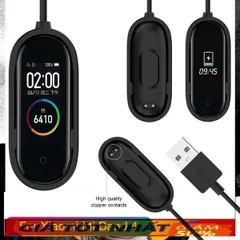 Bộ Đế Sạc USB Thay Thế Mi Band 4 - Phụ Kiện Thông Minh Thao Tác Dễ Dàng, Chất Liệu Cao Cấp, Màu Đen