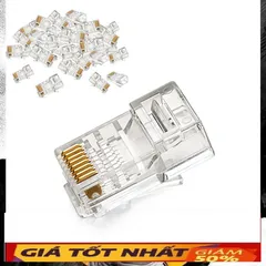 🔆 Túi 50 / 100 Hạt mạng nhựa RJ45 Dùng cho CAT5 và CAT6 siêu rẻ 🔆 PHỤ KIỆN SỐ