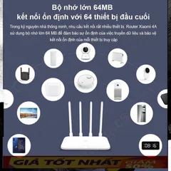 🔆 Bộ Phát Wifi Mi Mi Router Gen 4A Dual kênh 2.4G & 5G băng thông 1200Mbps BH 12 tháng 🔆 PHỤ KIỆN SỐ