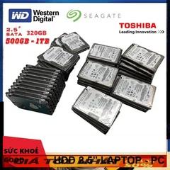 🔆 Nâng Cấp Dung Lượng Lưu Trữ với Ổ Cứng HDD Cũ 320Gb 500Gb 1TB - Chuẩn 2.5 Inch, Đa Dạng Các Dung Lượng sức khỏe GOOD