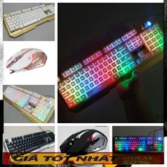 🔆 Thiết Kế Đẳng Cấp Combo Bàn Phím Chuột Gaming EWEADN K005 Giả Cơ LED 7 màu RGB - Sự Lựa Chọn Tối Ưu Cho Game Thủ và N