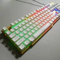 🔆 Combo Bộ Bàn Phím Chuột Gaming EWEADN K006 ( TRẮNG ) Giả Cơ LED Led 7 mầu Chống Nước - Đối Tác Đắc Lực Của Gamer và N