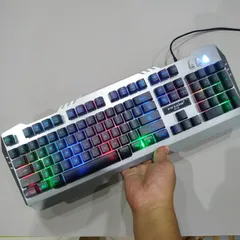 🔆 Combo Bộ Bàn Phím Chuột Gaming EWEADN K005 ( Đen ) Giả Cơ LED Led 7 mầu Chống Nước - Đối Tác Đắc Lực Của Gamer và Nhâ