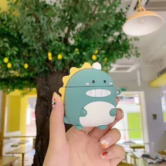 🔜 [ ᴄᴀꜱᴇ ᴀɪʀᴘᴏᴅ ] Case Airpod Vỏ Bọc Airpods 1 2 Pro ( Khủng Long Bờm Vàng ) Cho Hộp Sạc Tai Nghe AirPods 1 2 Pro Bằng
