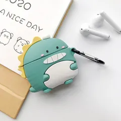 🔜 [ ᴄᴀꜱᴇ ᴀɪʀᴘᴏᴅ ] Case Airpod Vỏ Bọc Airpods 1 2 Pro ( Khủng Long Bờm Vàng ) Cho Hộp Sạc Tai Nghe AirPods 1 2 Pro Bằng