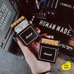 🔜 [ ᴄᴀꜱᴇ ᴀɪʀᴘᴏᴅ ] Case Airpod Vỏ Bọc Airpods ( Loa MARSALL ) Cho Hộp Sạc Tai Nghe AirPods 1 2 Bằng Silicon Dẻo Siêu Cut