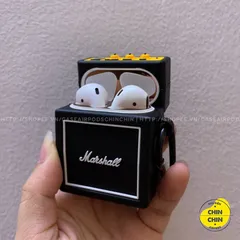 🔜 [ ᴄᴀꜱᴇ ᴀɪʀᴘᴏᴅ ] Case Airpod Vỏ Bọc Airpods ( Loa MARSALL ) Cho Hộp Sạc Tai Nghe AirPods 1 2 Bằng Silicon Dẻo Siêu Cut