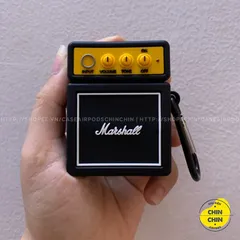 🔜 [ ᴄᴀꜱᴇ ᴀɪʀᴘᴏᴅ ] Case Airpod Vỏ Bọc Airpods ( Loa MARSALL ) Cho Hộp Sạc Tai Nghe AirPods 1 2 Bằng Silicon Dẻo Siêu Cut