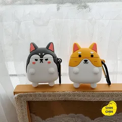 🔜 [ ᴄᴀꜱᴇ ᴀɪʀᴘᴏᴅ ] Case Airpod Vỏ Bọc Airpods ( Chó Shiba ) Cho Hộp Sạc Tai Nghe AirPods 1 2 Bằng Silicon Dẻo