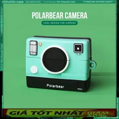 🔜 [ ᴄᴀꜱᴇ ᴀɪʀᴘᴏᴅ ] Case Airpod Vỏ Bọc Airpods ( Máy Ảnh Camera Polarbear ) Cho Hộp Sạc Tai Nghe AirPods 1 2 PRO Bằng Sil