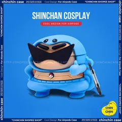 🔜 [ ᴄᴀꜱᴇ ᴀɪʀᴘᴏᴅ ] Case Vỏ Bao Airpods Đựng Tai Nghe Airpod 1 2 Pro Cu Shin Ninja Rùa Bằng Silicon Dẻo Siêu Ngầu Và Cute