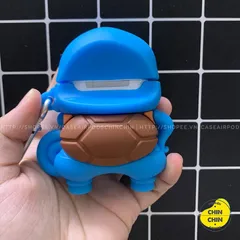 🔜 [ ᴄᴀꜱᴇ ᴀɪʀᴘᴏᴅ ] Case Vỏ Bao Airpods Đựng Tai Nghe Airpod 1 2 Pro Cu Shin Ninja Rùa Bằng Silicon Dẻo Siêu Ngầu Và Cute