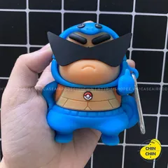 🔜 [ ᴄᴀꜱᴇ ᴀɪʀᴘᴏᴅ ] Case Vỏ Bao Airpods Đựng Tai Nghe Airpod 1 2 Pro Cu Shin Ninja Rùa Bằng Silicon Dẻo Siêu Ngầu Và Cute