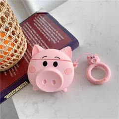 🔜 [ ᴄᴀꜱᴇ ᴀɪʀᴘᴏᴅ ] Case Airpod Vỏ Bọc Airpods ( Heo Hồng ) Cho Hộp Sạc Tai Nghe AirPods 1 2 PRO Bằng Silicon Dẻo Siêu Cu