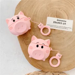 🔜 [ ᴄᴀꜱᴇ ᴀɪʀᴘᴏᴅ ] Case Airpod Vỏ Bọc Airpods ( Heo Hồng ) Cho Hộp Sạc Tai Nghe AirPods 1 2 PRO Bằng Silicon Dẻo Siêu Cu